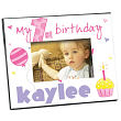 414120 - Baby Girl's 1st Birthday Printed Frame